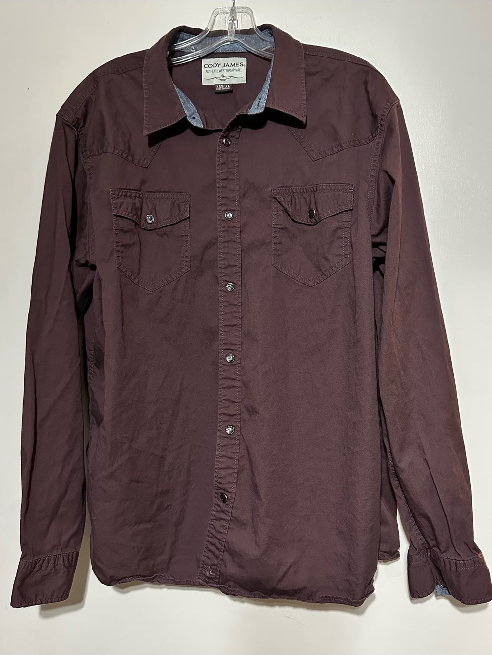 Cody James Long Sleeve Western Pearl Snap Shirt Men’s Size XL
